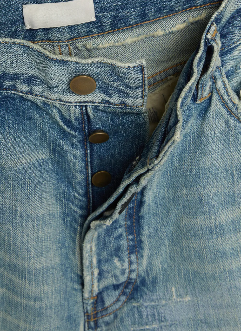 Soft Straight-Cut Daily Blue Cottom Jeans