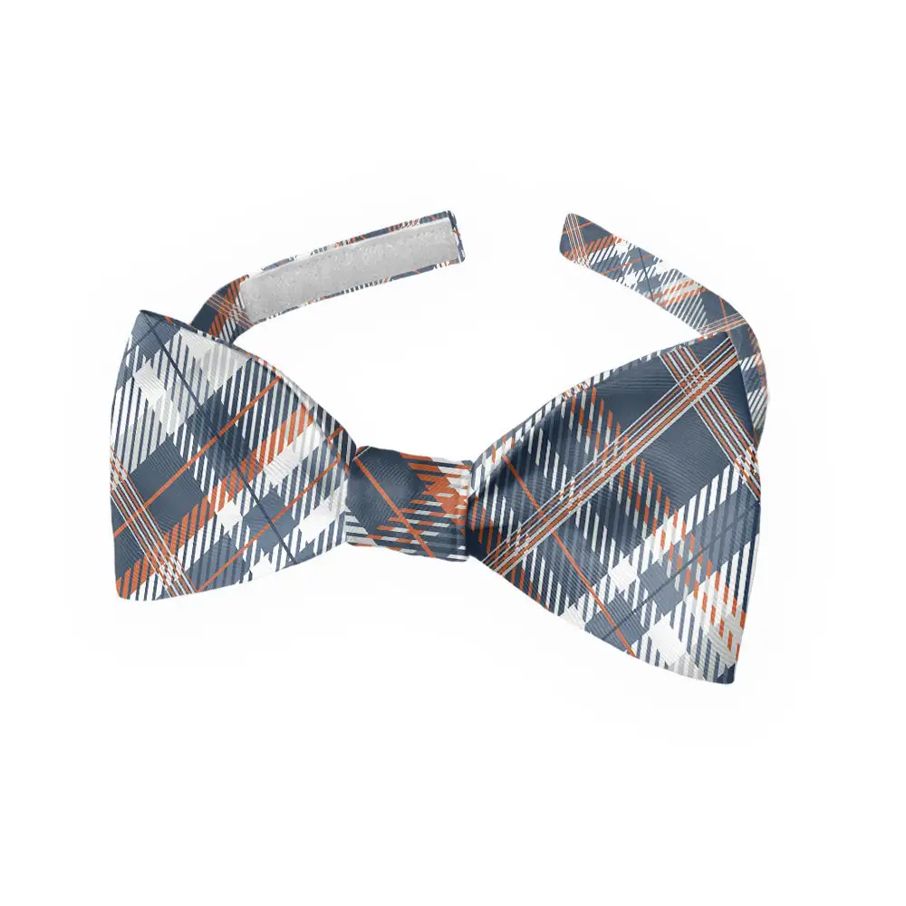 Baskerville Plaid Motif Bow Tie