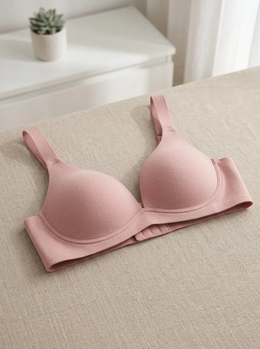 Women's Solid Dusty Seamless Wireless Seamless Modern Minimalist Bra