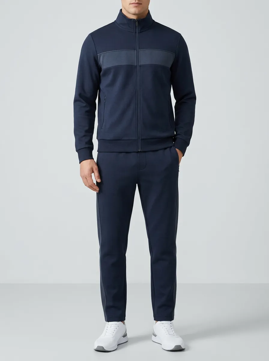 Men's Classic Colorblock Matching Sports Set