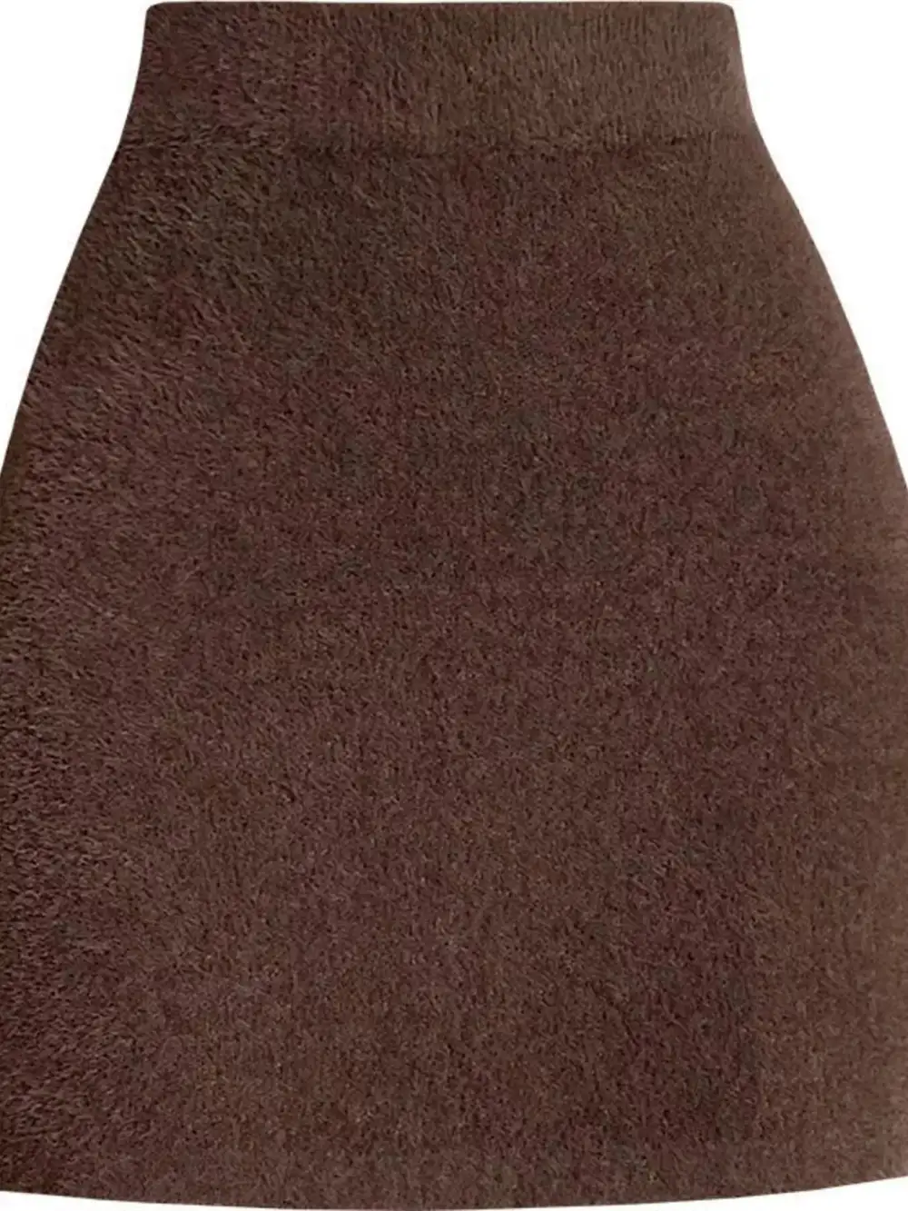 Natural Knit Plush Skirt