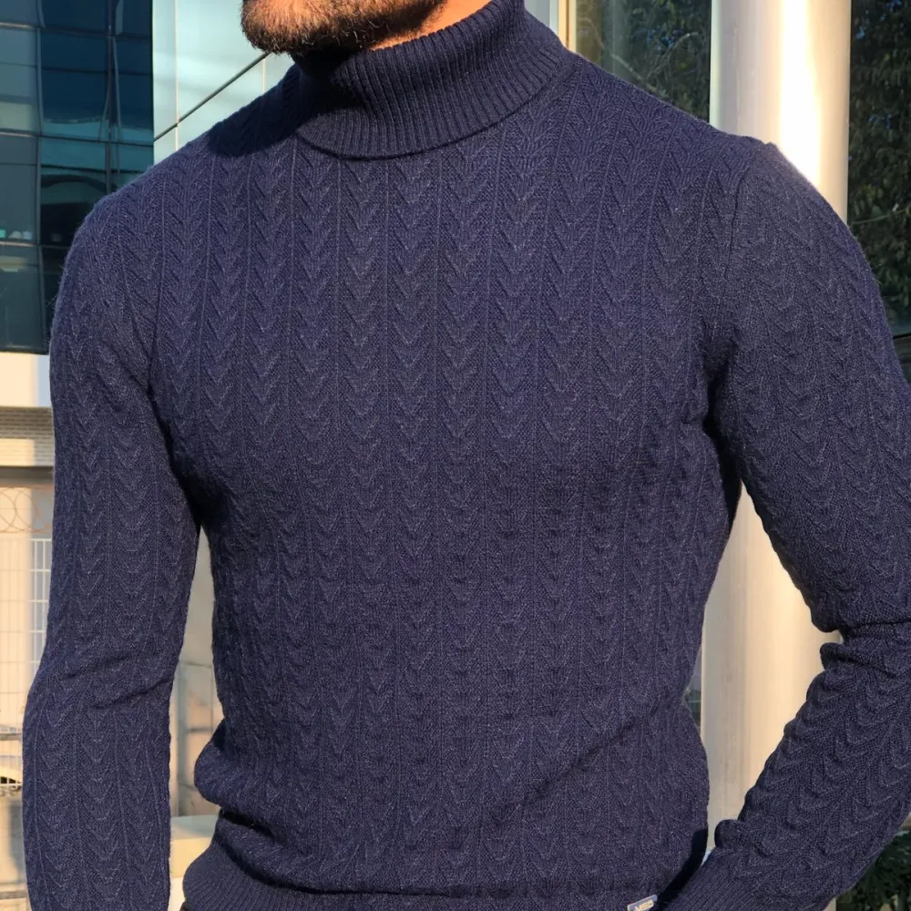 Versatile Slim Fit Knit Turtleneck Sweater