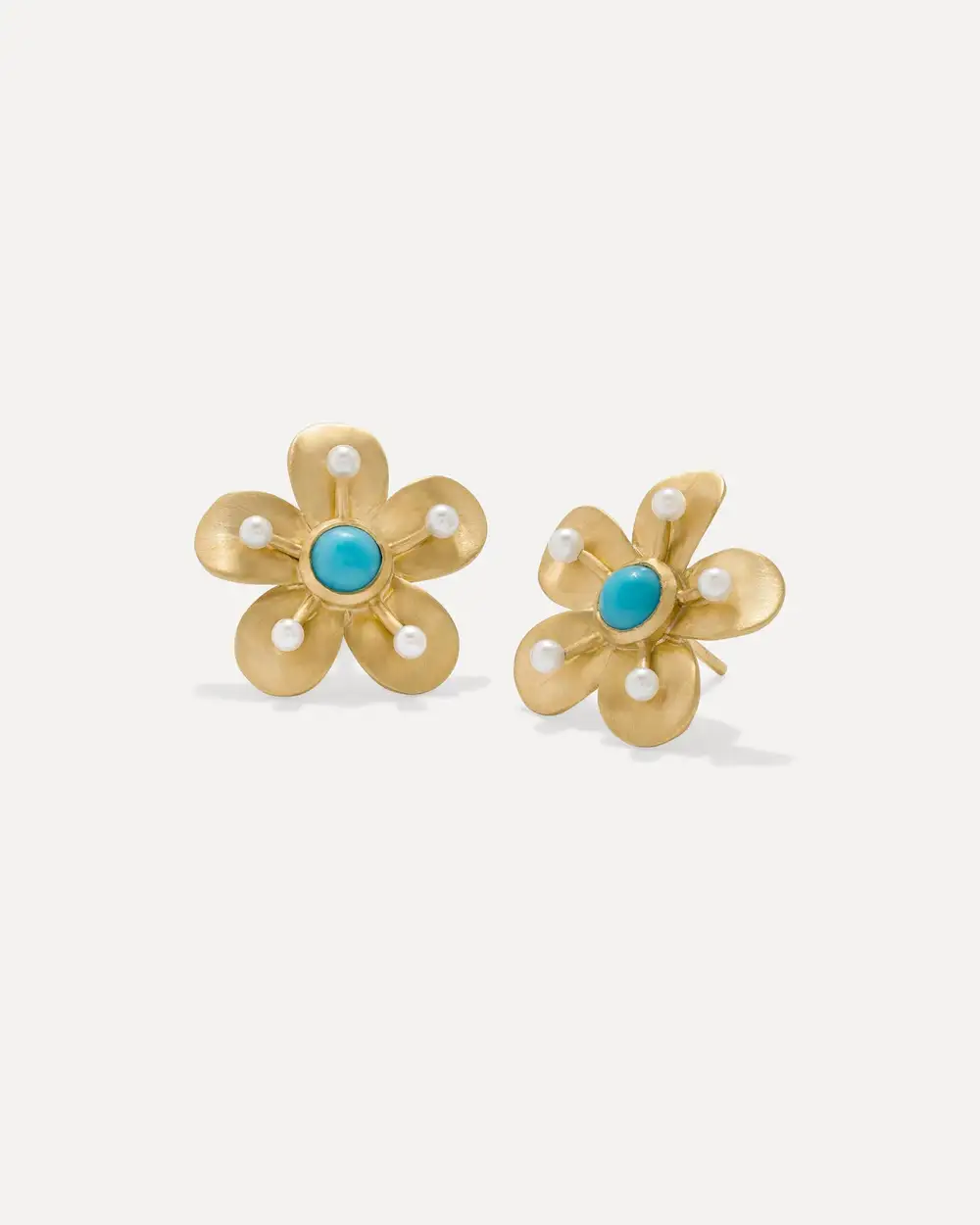 Blossom Desert Flower Stud Earrings