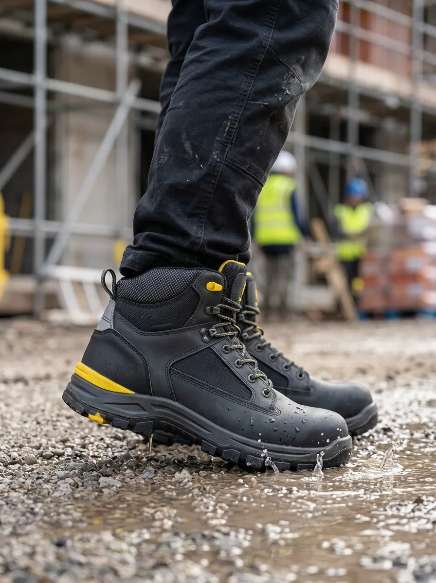 Relaxed Construction Daily Wear Men' Waterproof Work Boots