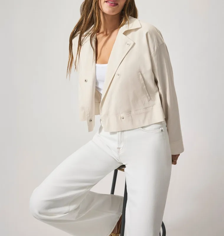Woven Simple Layered Jacket