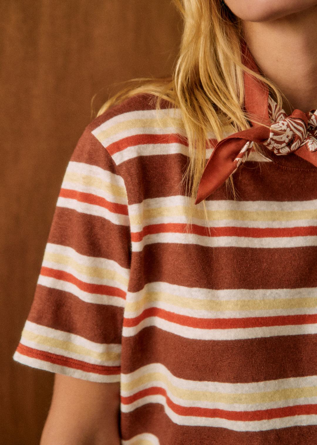 Cotton And Linen Loose Short-Sleeved T-Shirt