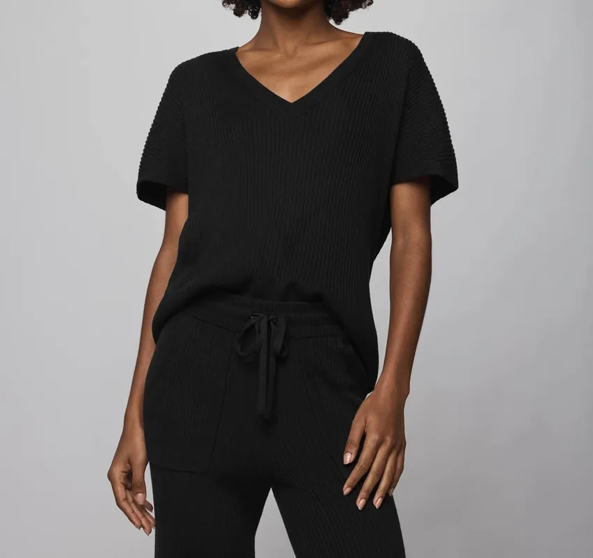 Cashblend Short Sleeve Sweater