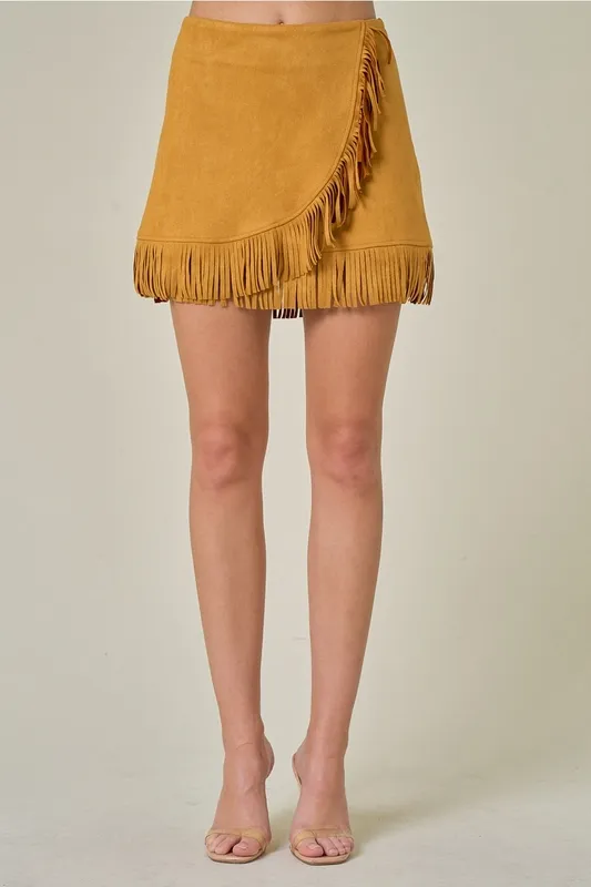 Soft Suede Mini Skirt