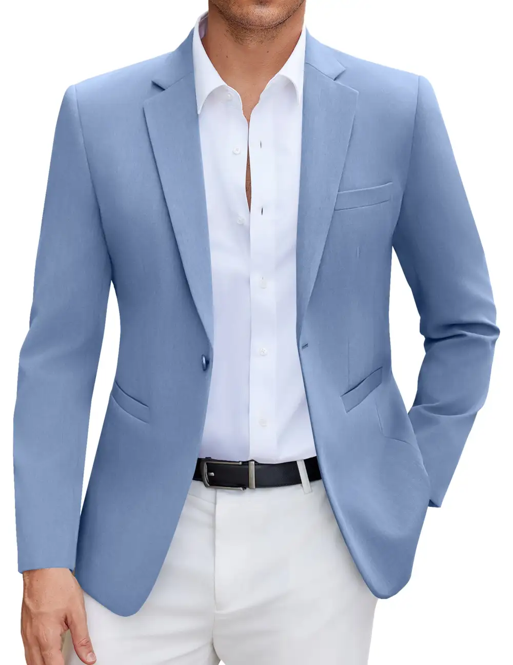 Soft Structure Sharp Lapel Blazer Jacket