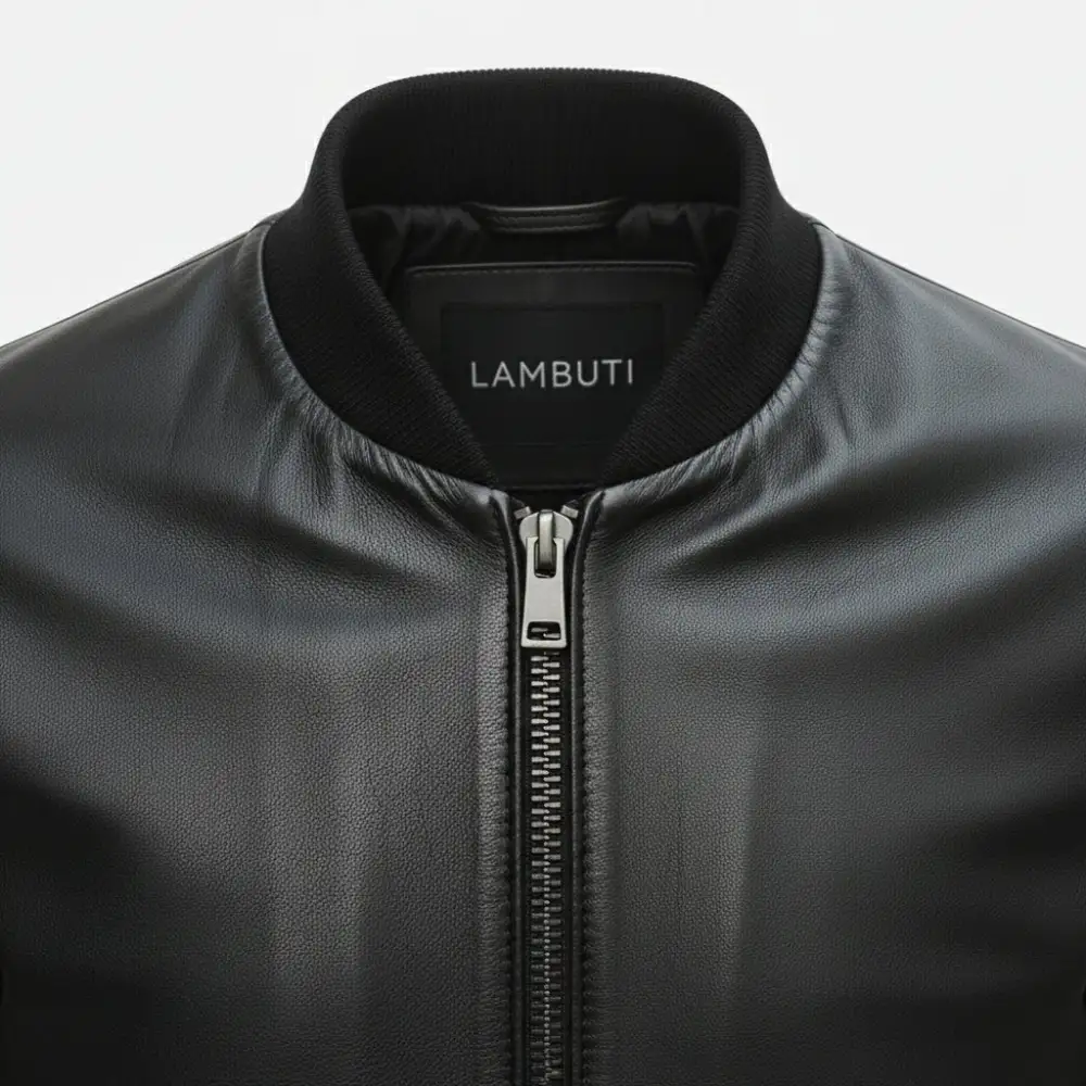 Classic Leather Bomber Flight Jacket