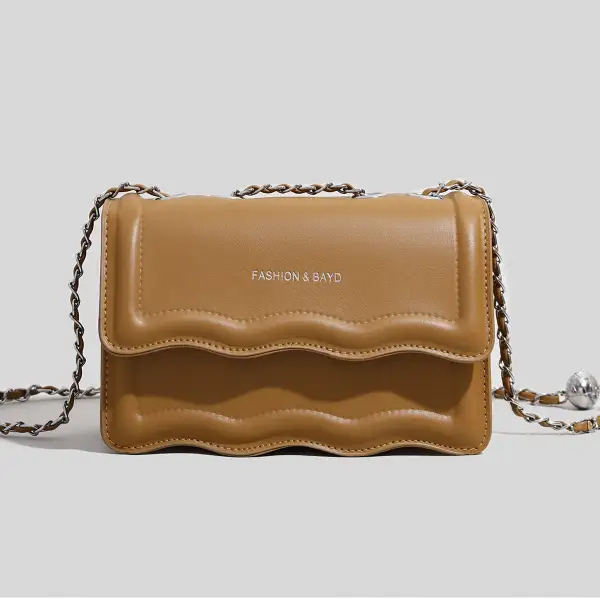 Solid Chain Shoulder Bag