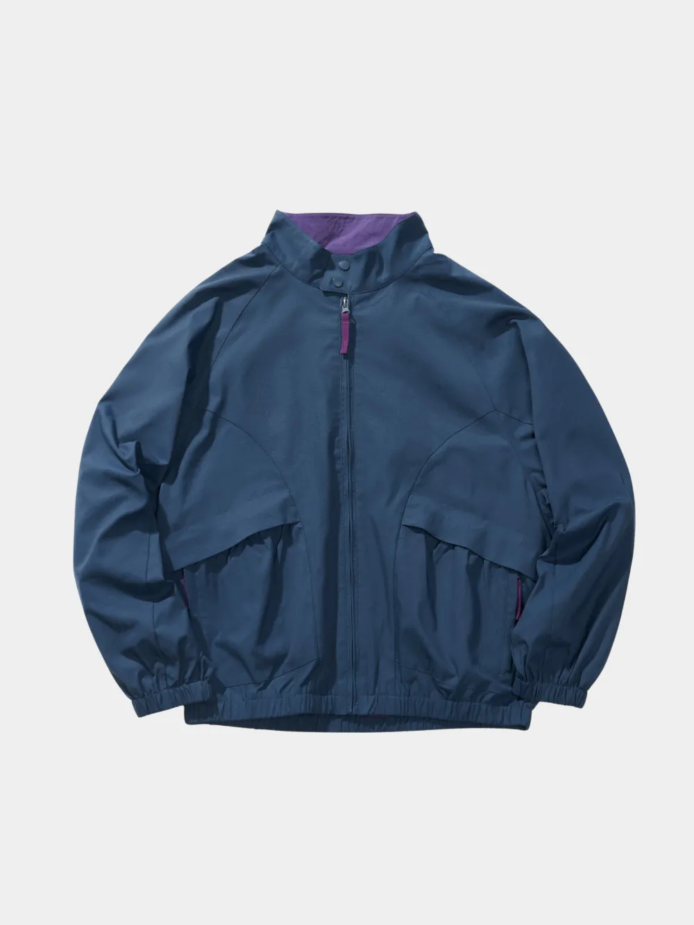 Wind Resistant Stand Collar Color Block Outdoor Utility Jacket