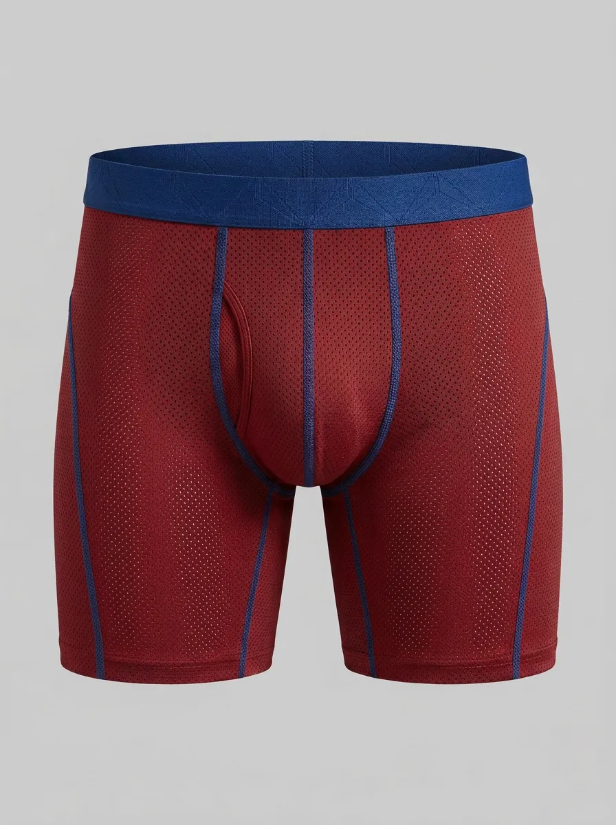 Men's Charcoal Mesh Boxer Briefs