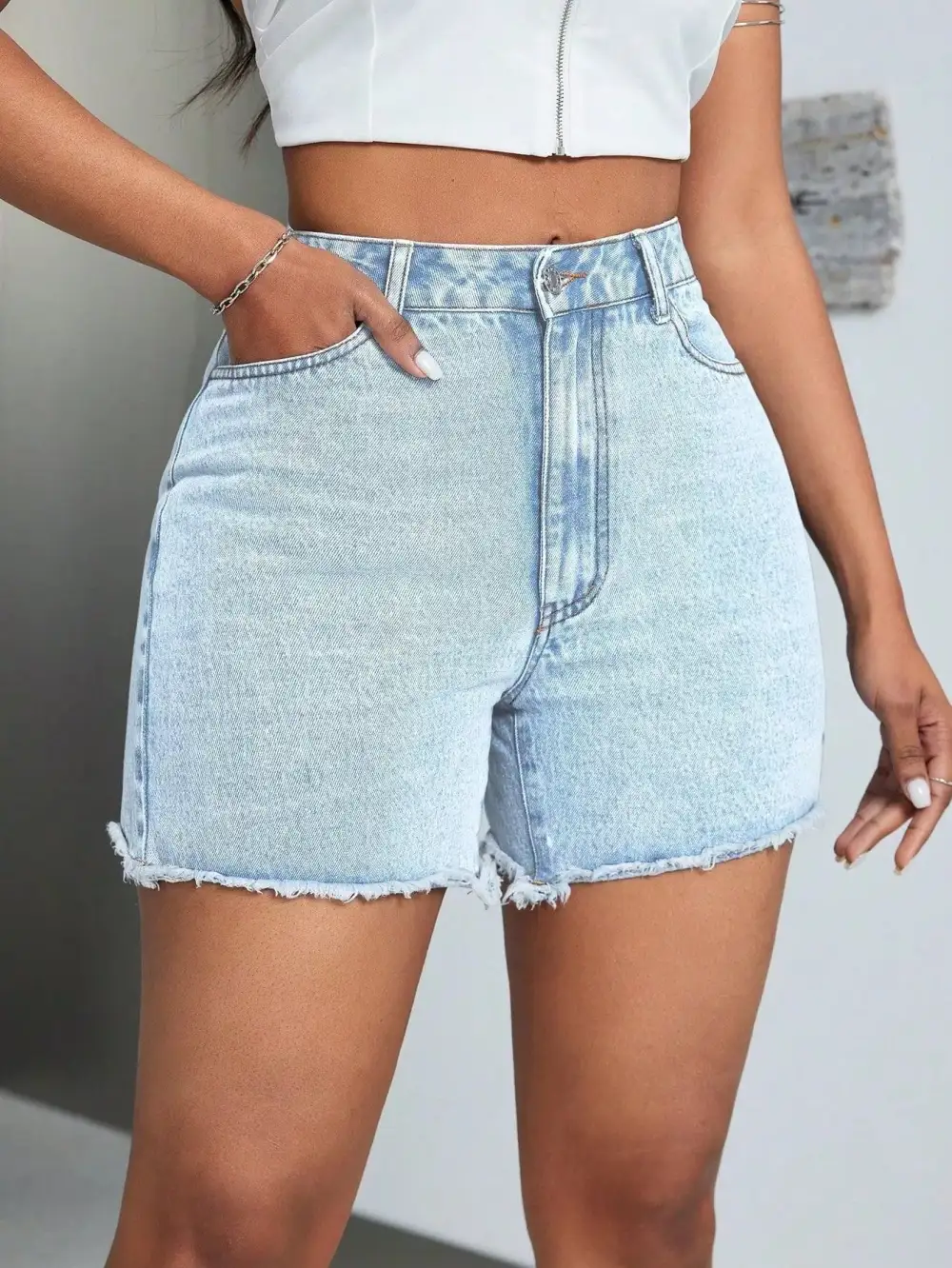 Weekend Raw Hem Shorts