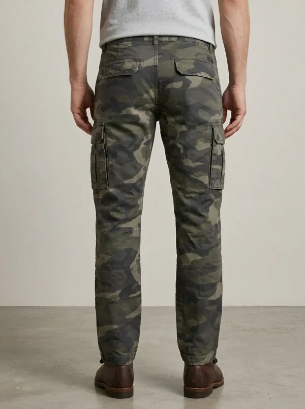 Heavy-Duty-Look Camouflage Tactical Camouflage Cargo Pants