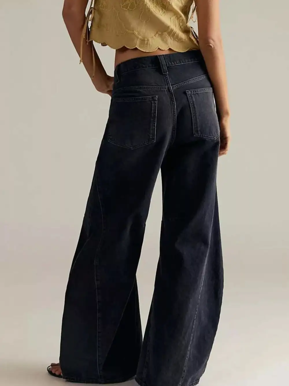 Modern Washed Wide Leg Jeans