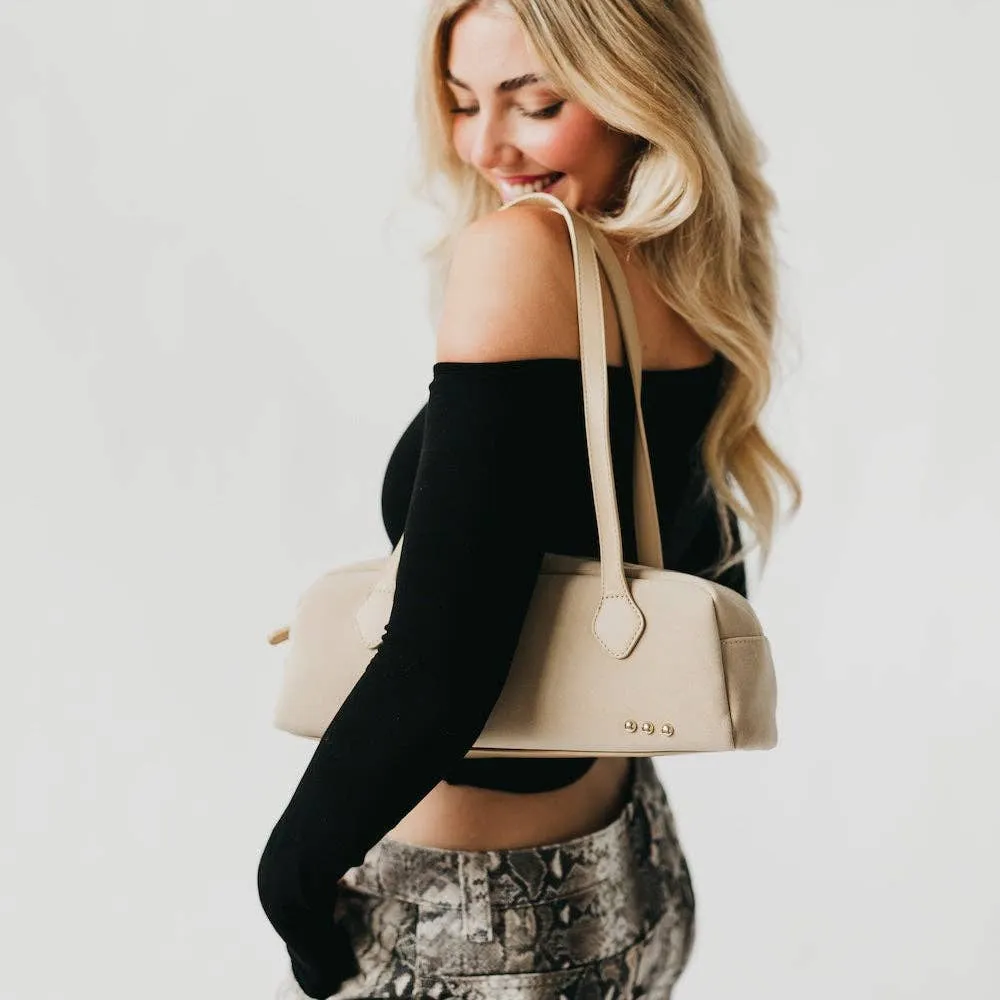 Sally Suede Barrel Shoulder