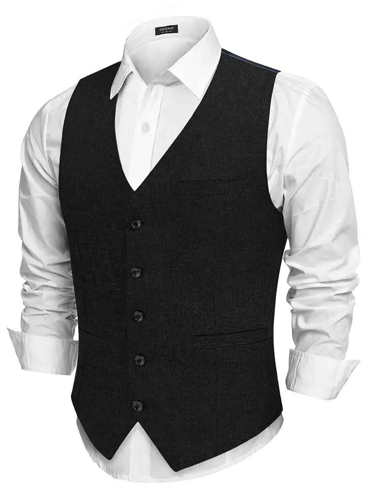 Formal Slim Fit Suit Vest Jacket