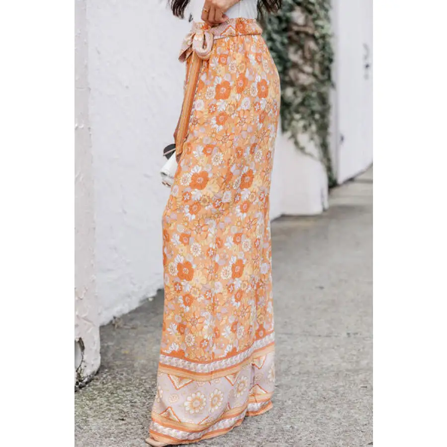 Tie Front Wide Leg Pants