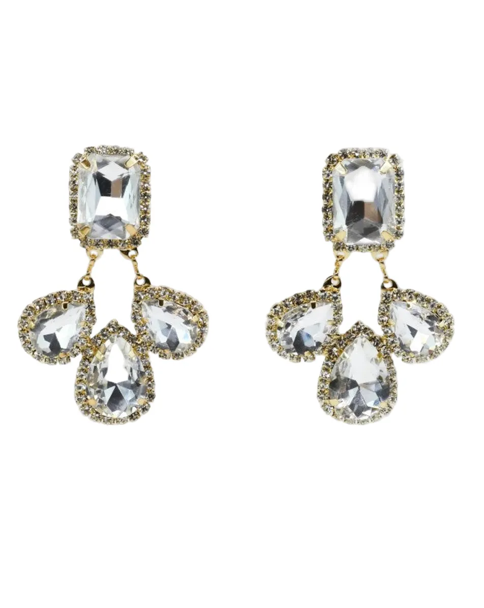 Teardrop Twisted Statement Earrings