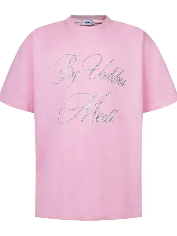Easy Fit Letter Graphic Crew Neck Short Sleeve Tee