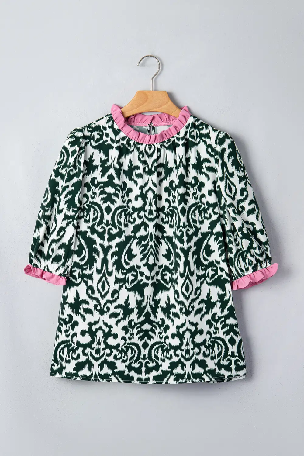 Women's Printed Colorblock Half Sleeve Top