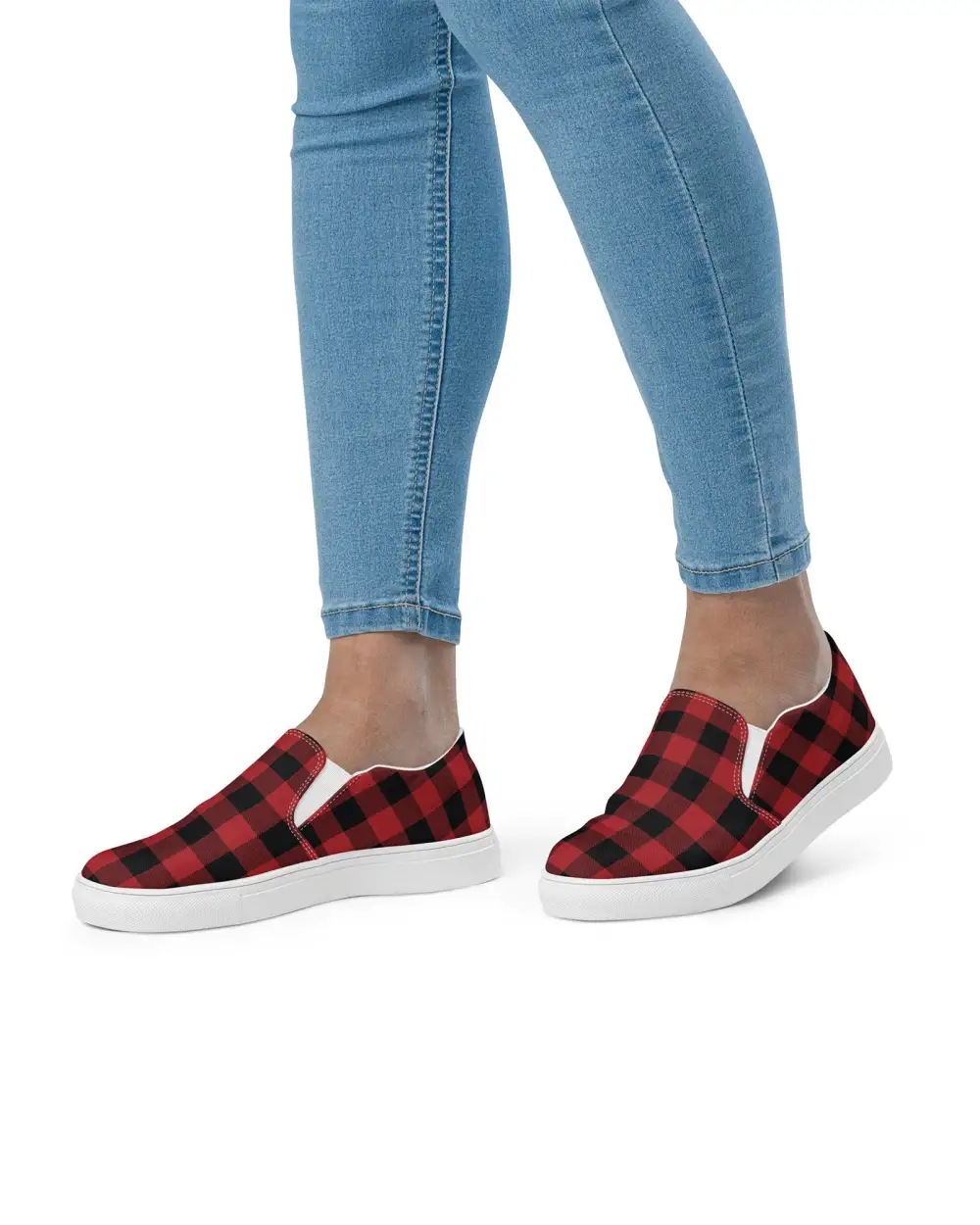 Classic Buffalo Check Slip On Shoes