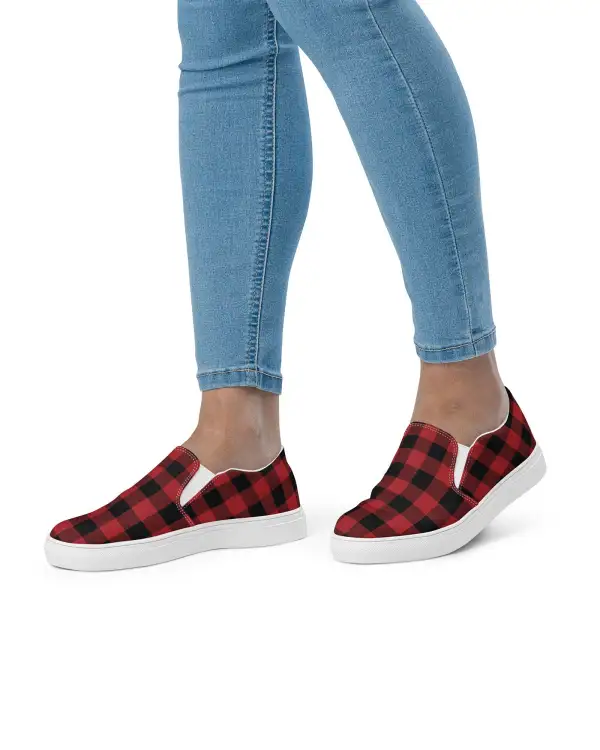 Classic Buffalo Check Slip On Shoes