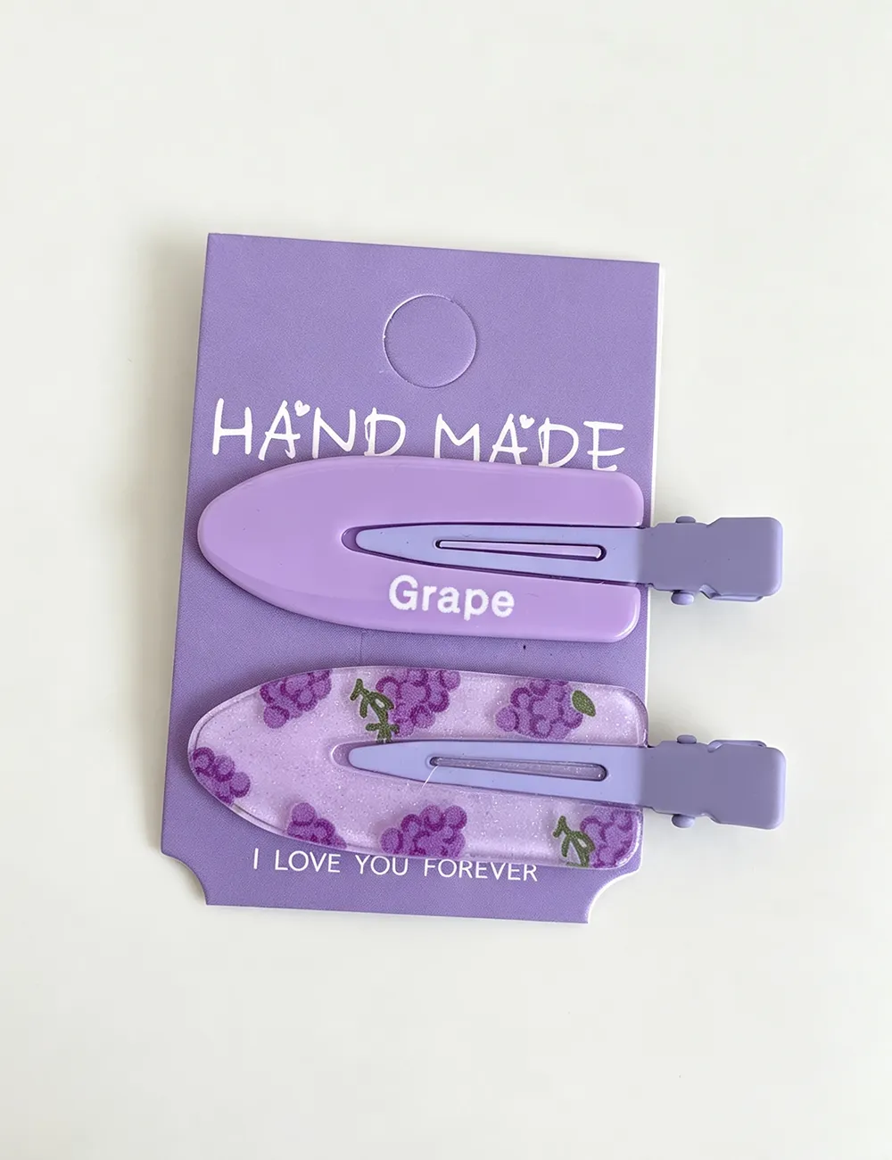 Plaid Polka Dot Snap Hair Clip