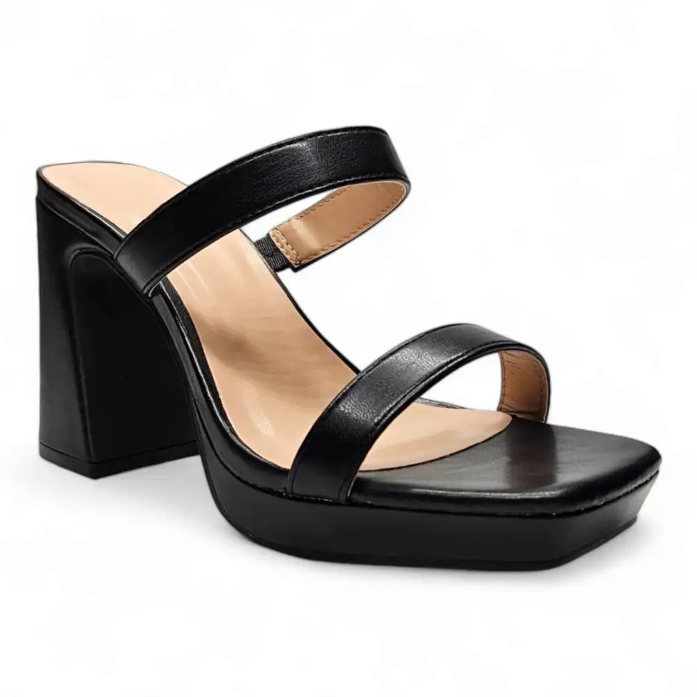 React Square Toe Platform Heel