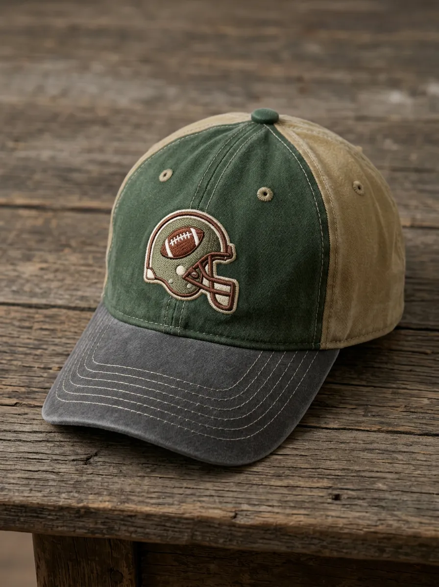 Men's Heritage Football Fan Helmet Embroidered Baseball Cap