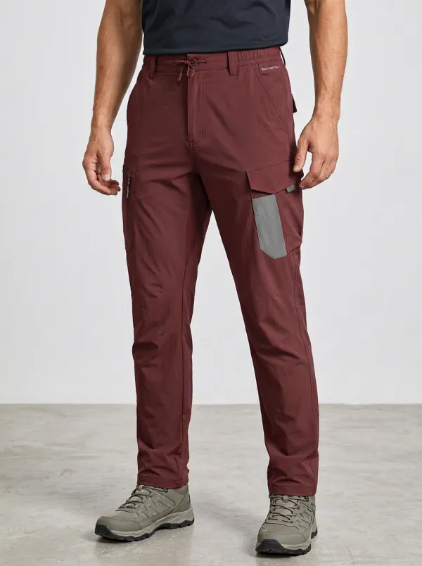 Men's Multi-Pocket Quick-Dry Active Zip-Pocket Cargo Pants