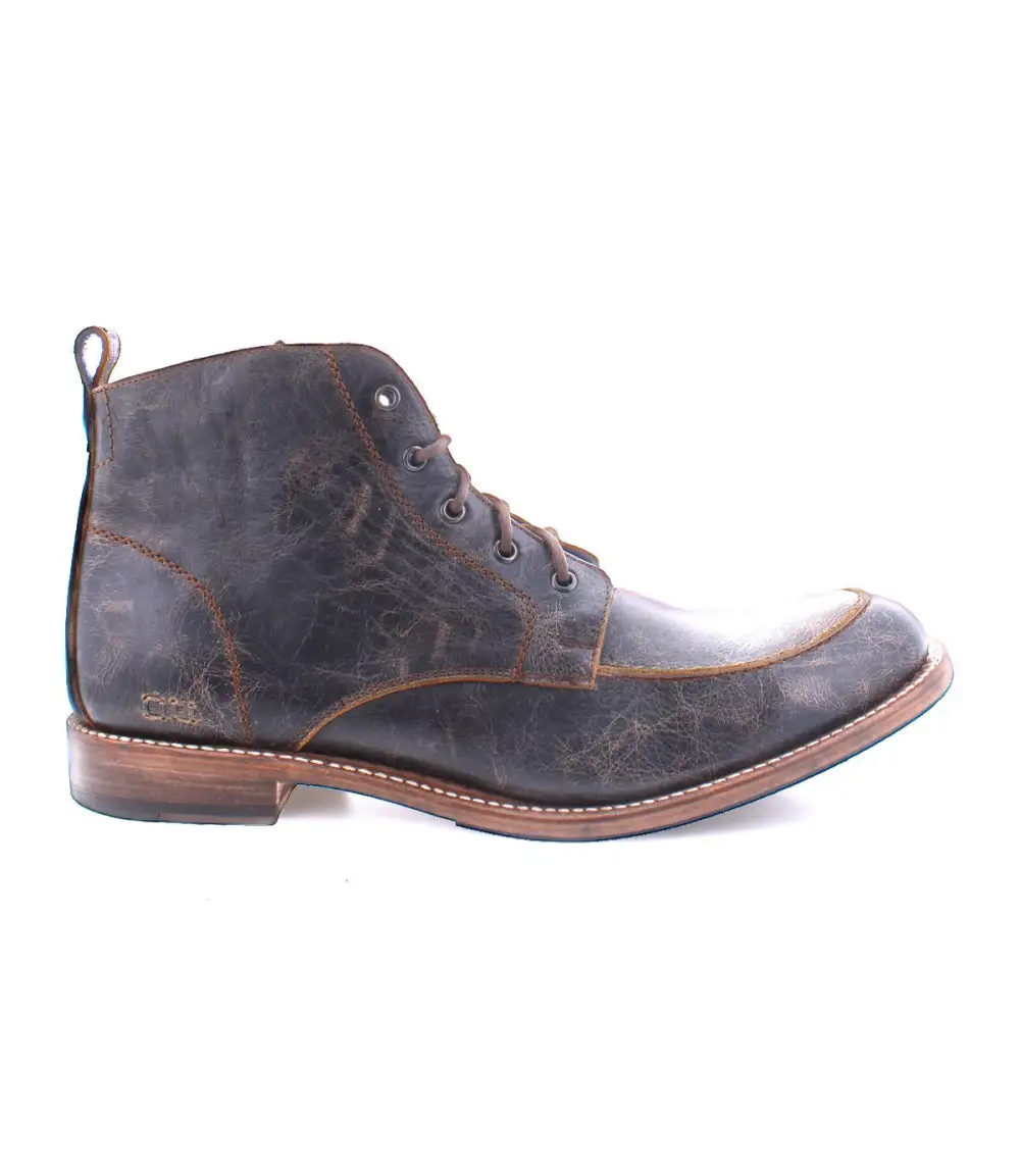Apron-Toe Lace-Up Work Boots