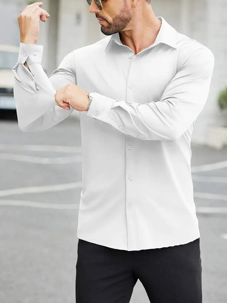 Smooth Weave Formal Cut Dress Shirt