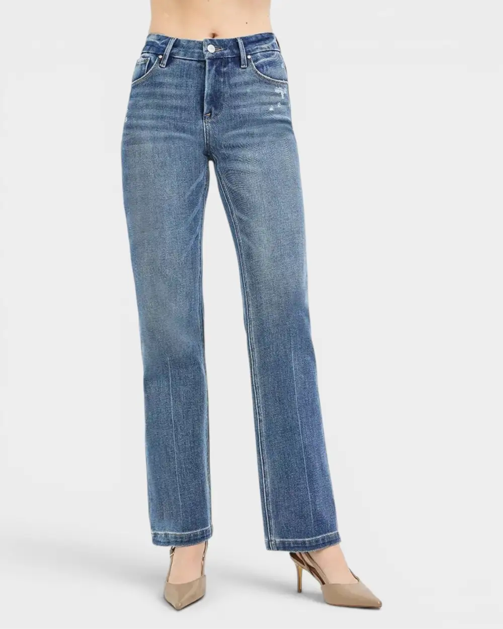 Tummy Control Straight Leg Jeans