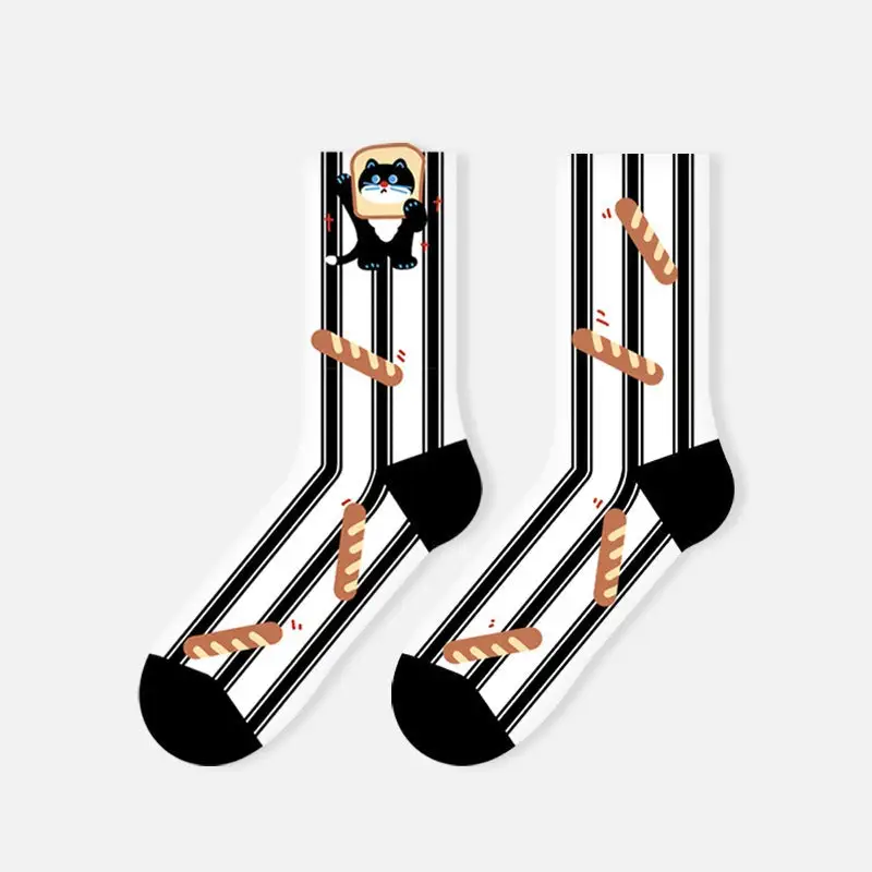 Toaster Popping Bacon Crew Socks
