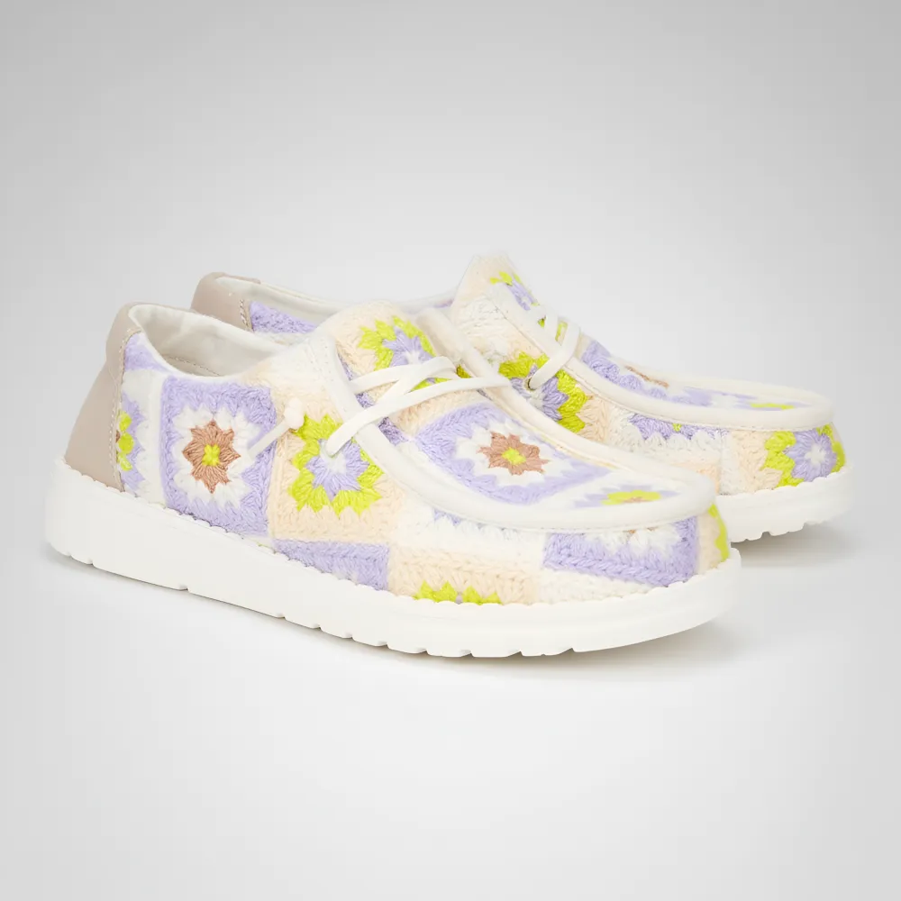 Crochet Patchwork Slip On Casual Comfort Shoes For Women