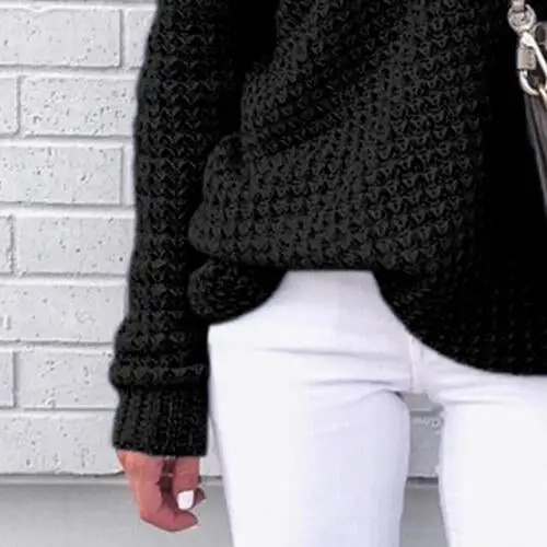 Off Shoulder Openwork Sweater