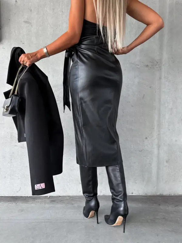 Relaxed High Waist Casual Skirt