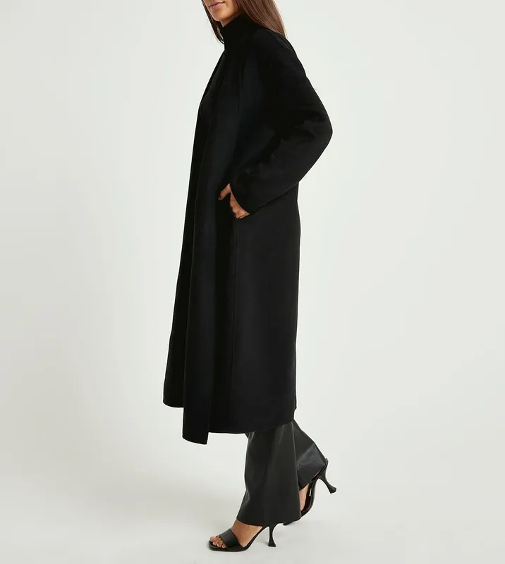 Waist Tie Wool Jacket
