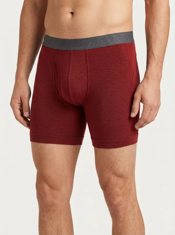 Classic Heathered Look Men's Boxer Briefs