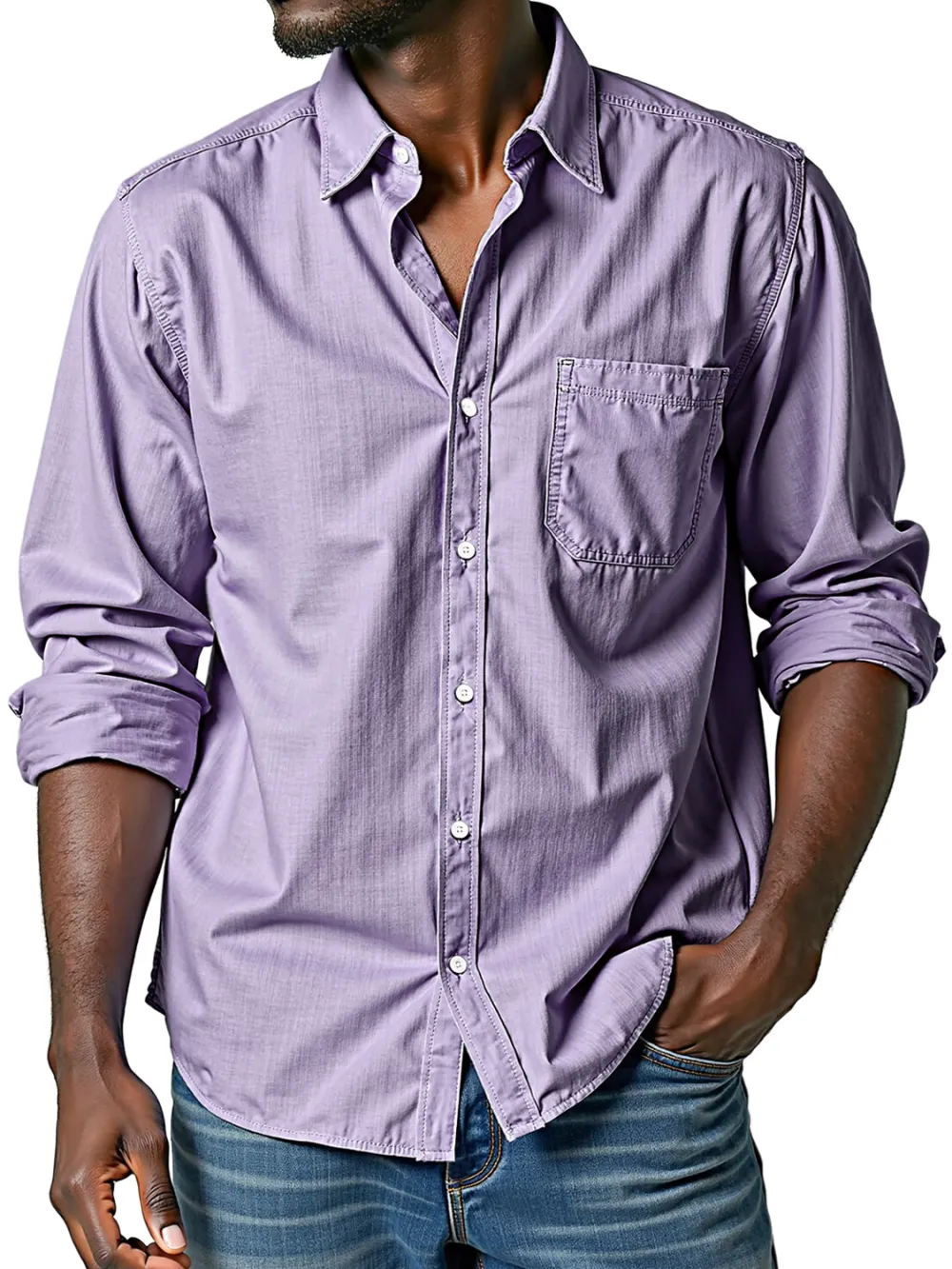 Long Sleeve Camp Collar Shirt