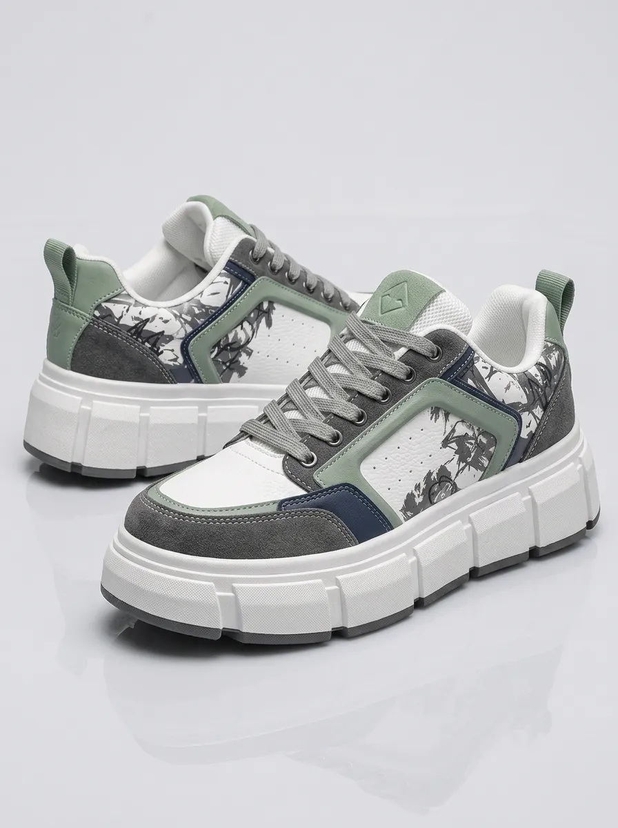 Men's Casual Streetwear Abstract Graphic Patterned Skate Shoes