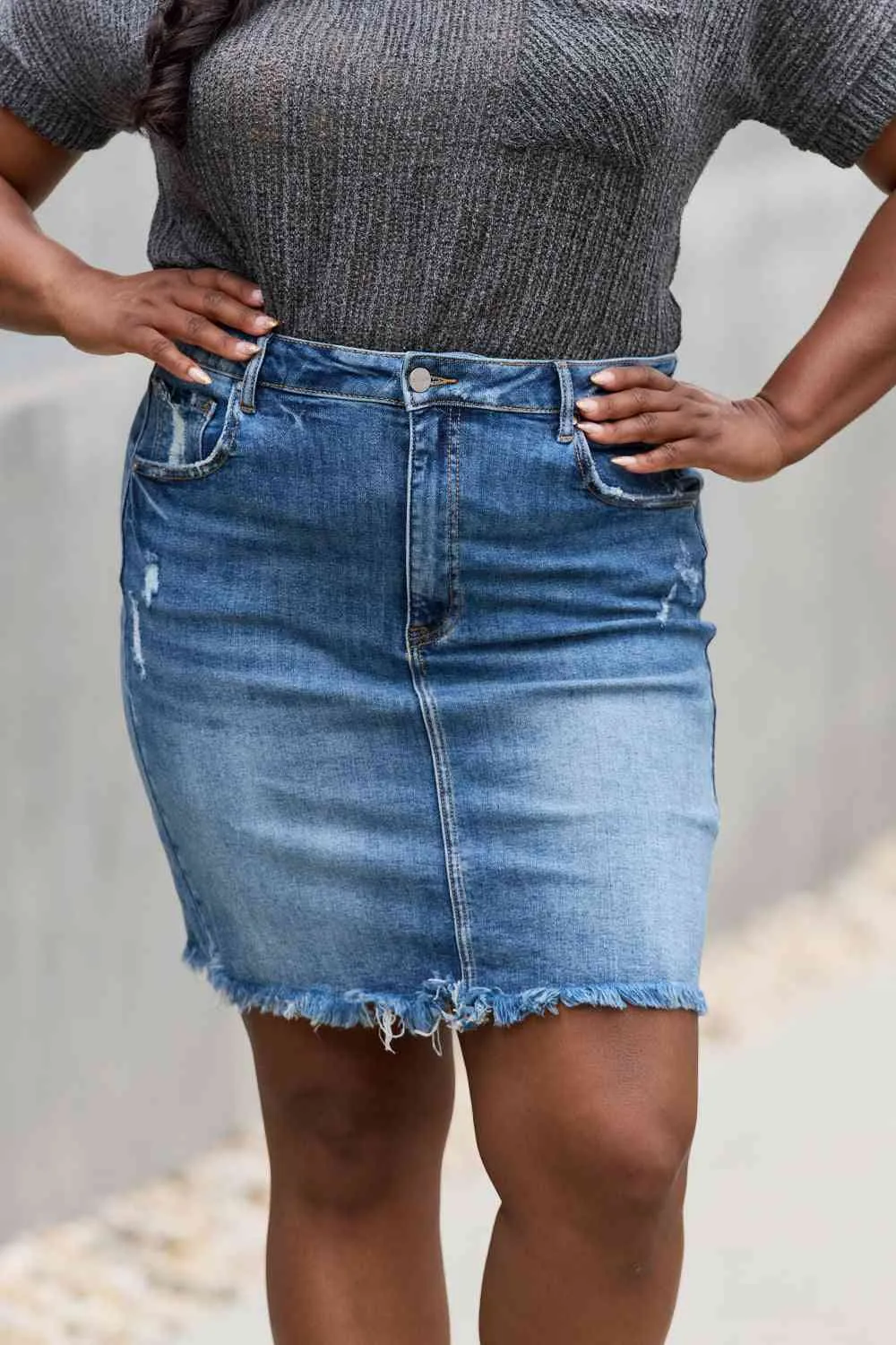 Denim Mini Skirt