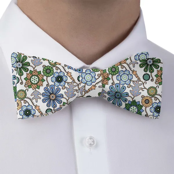 Rural Floral Motif Bow Tie