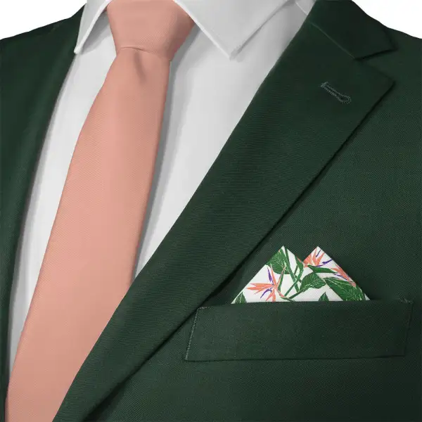 Contemporary Timeless Floral Pocket Square