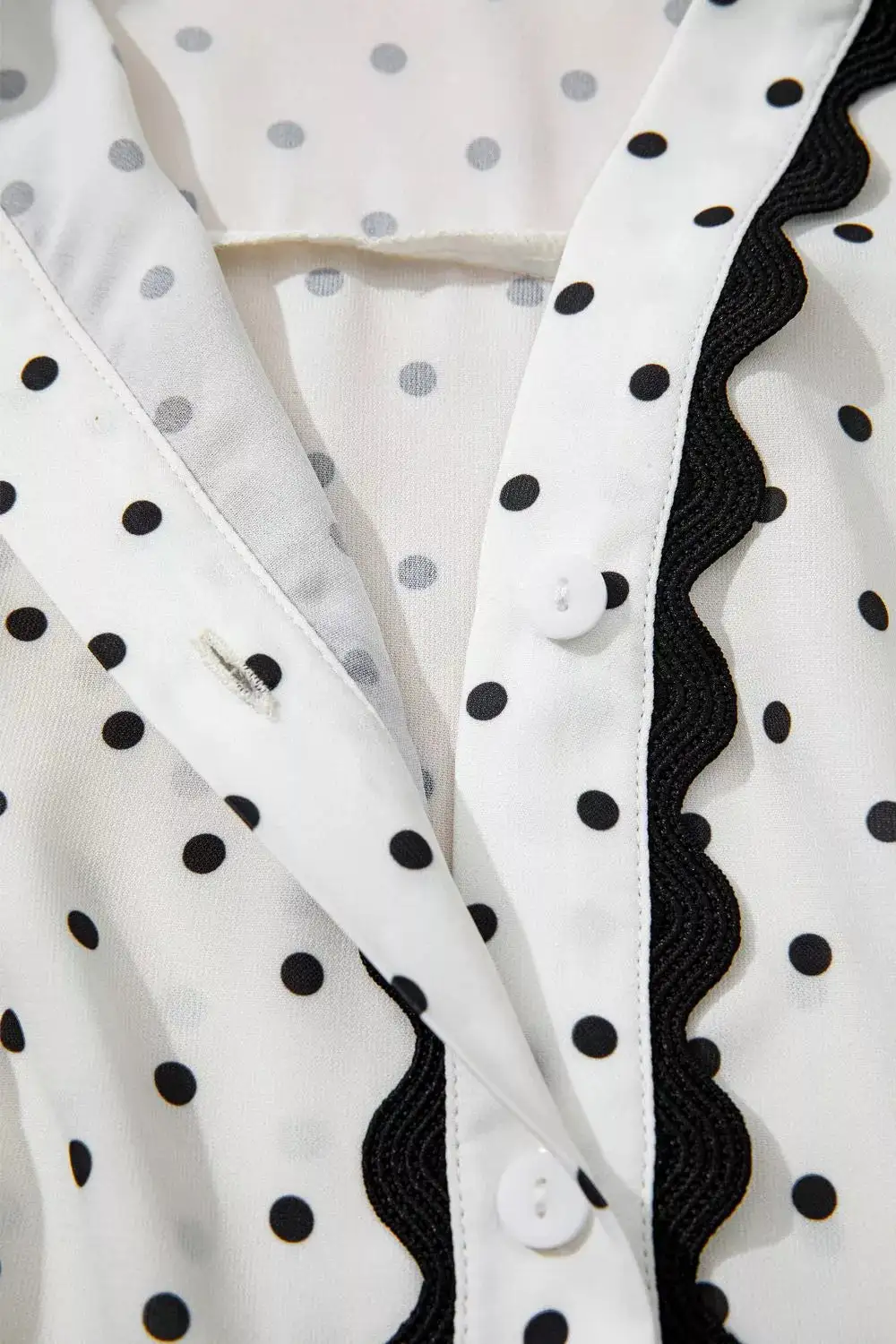 Polka Dot Short Sleeve Midi Dress