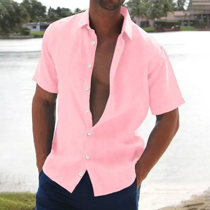 Linen Short Sleeve Casual Shirt