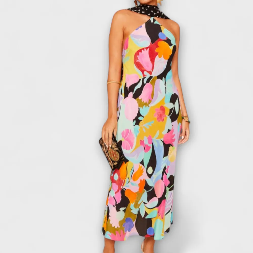 Everyday Chiffon Satin Sleeveless Midi Dress