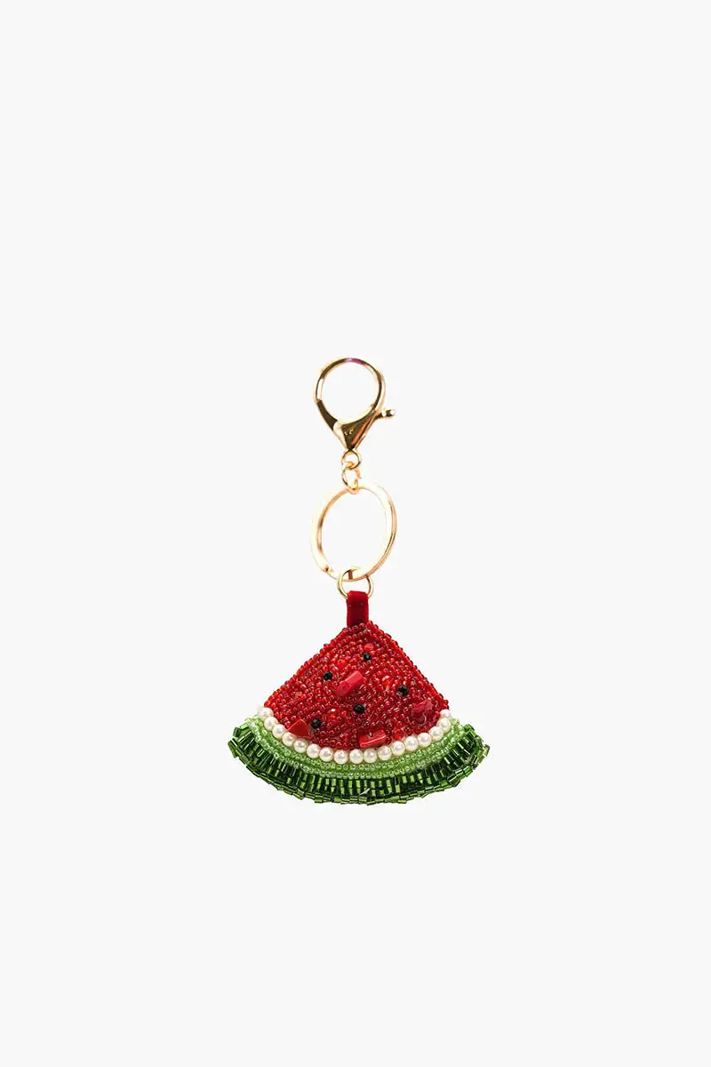 Melon Slice Beaded Bag Charm